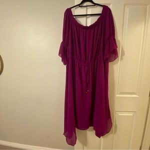City Chic size 24 magenta dress